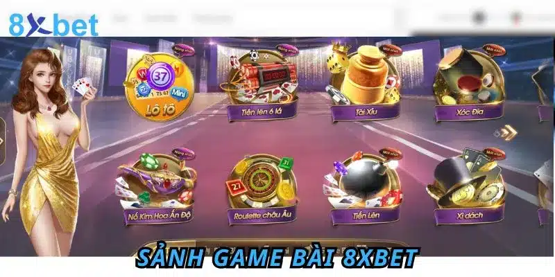 Các trò chơi nổi bật tại sảnh casino 8xbet
